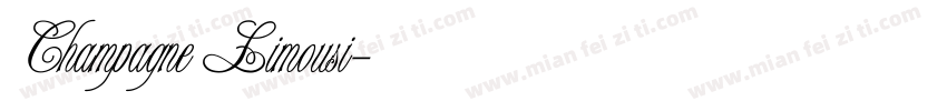 Champagne Limousi字体转换